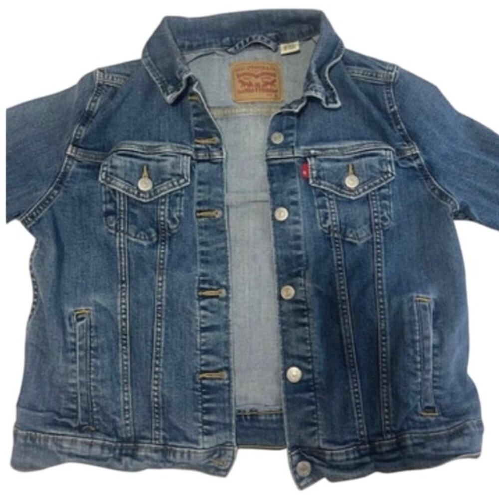 Levi’s Women's Original Trucker Jacket, Medium Wash, XL - Picture 4 of 5